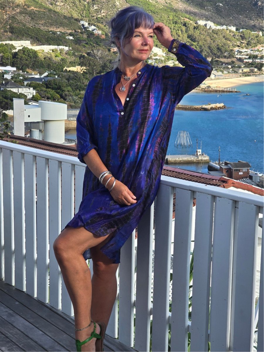 Silk Shirt Dress - Gawjus.CapeTown