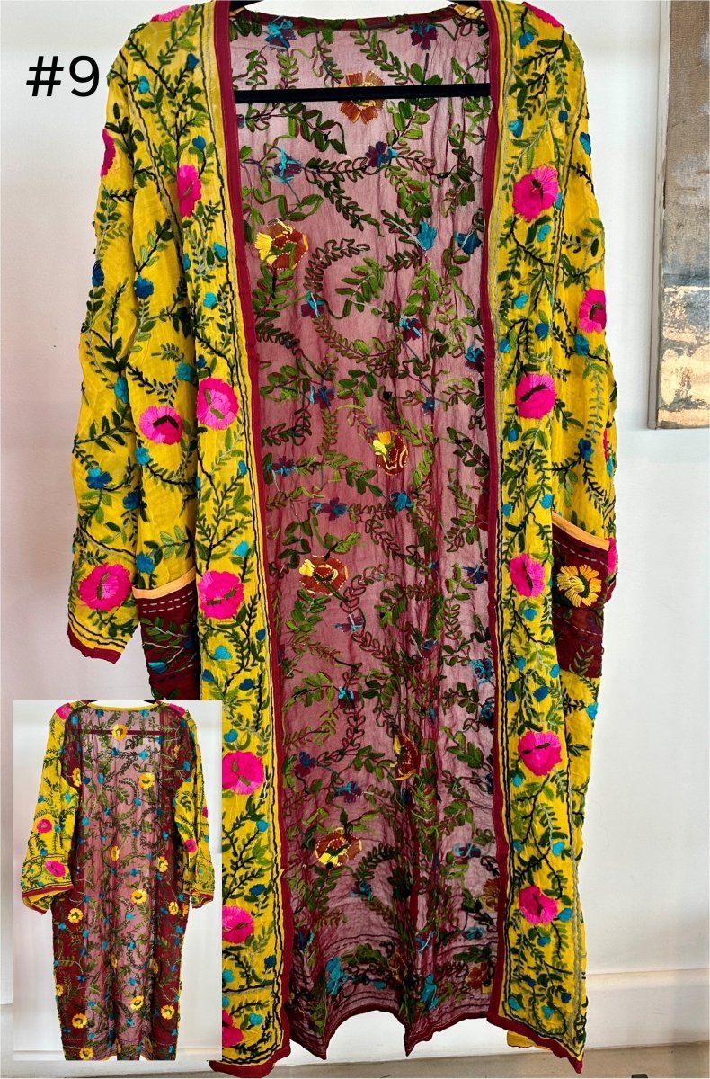 Vintage Phulkari Long Robes - Gawjus.CapeTown