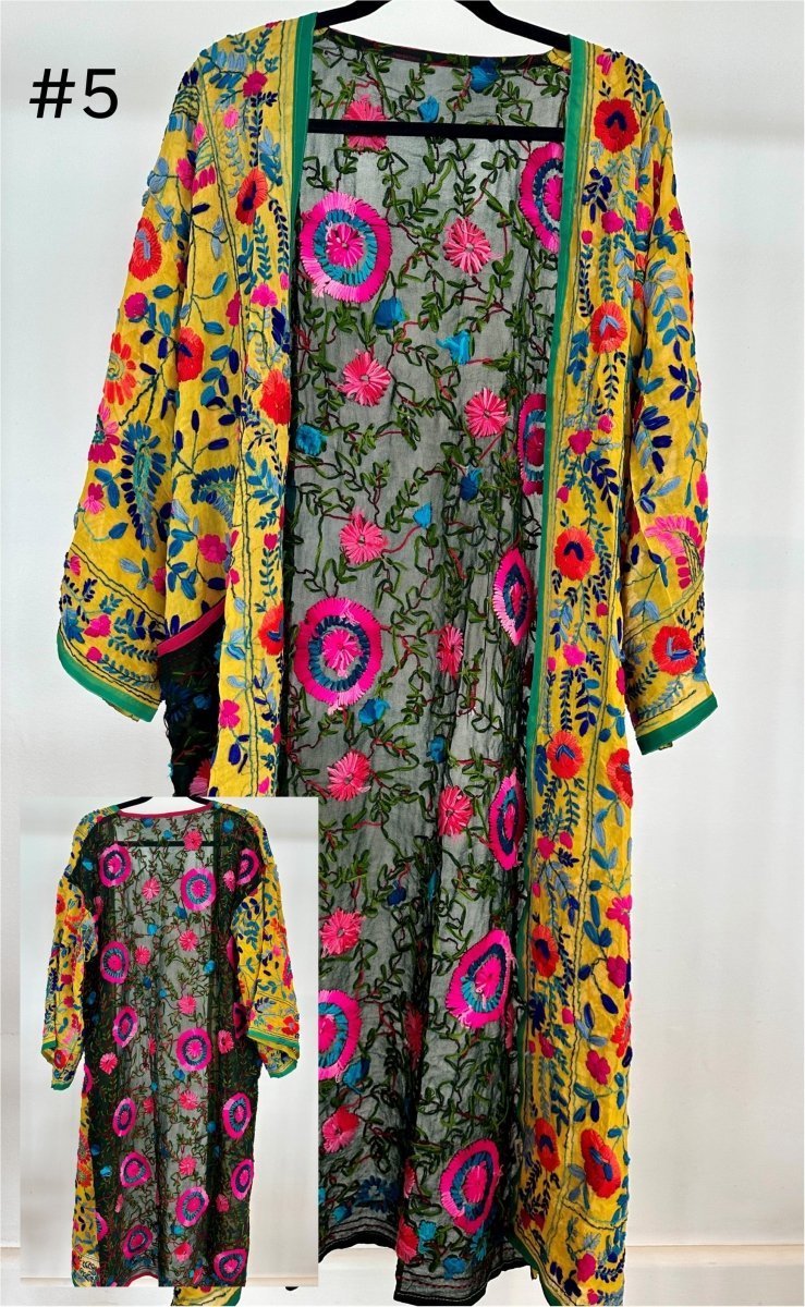 Vintage Phulkari Long Robes - Gawjus.CapeTown